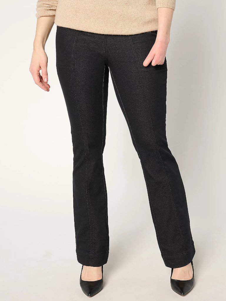 Isaac Mizrahi Live! Petite Stretch Cotton Twill Pants, Black Sz 20wp A674059